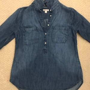 NWOT denim tunic style top